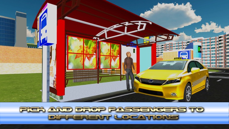 Electric Car Taxi Driving & passenger transport