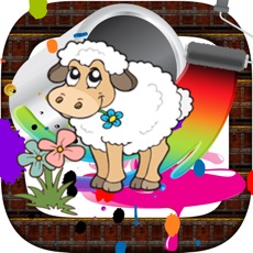 Activities of Farm animal pait : coloring pages for girls & boys