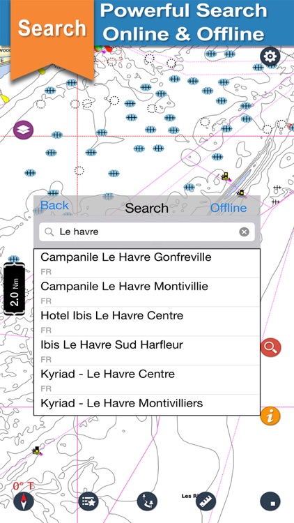 Nord Pas De Calais offline nautical fishing charts