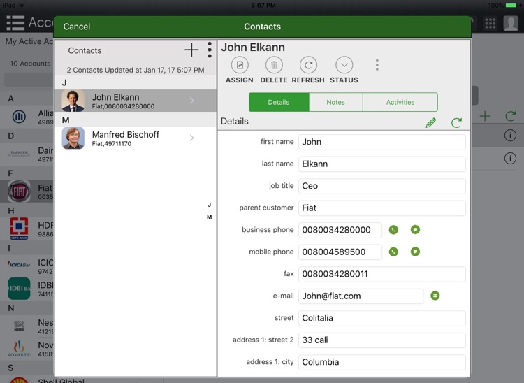 Mobile CRM+ for MS Dynamics CRM Online (iPad) screenshot-4