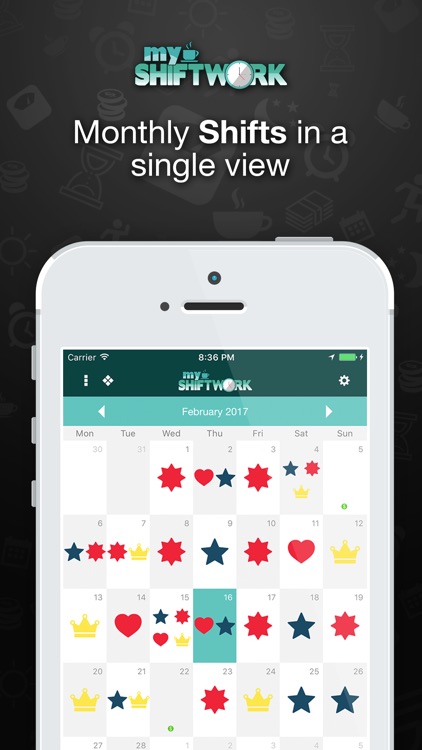 Shift Work Scheduling Calendar screenshot-3