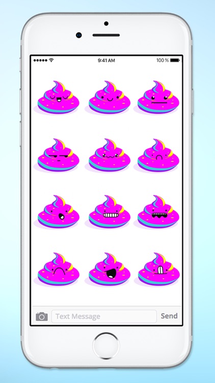 Unicorn Poop Emojis Sticker Pack