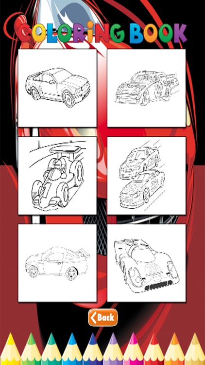 Race Cars Coloring Book - Activities for Kid screenshot-4
