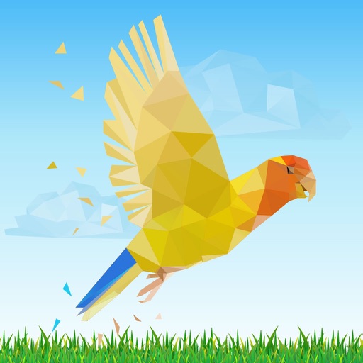 A Bird Flying In The Forest icon