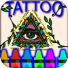 Tattoos Adults Coloring Book