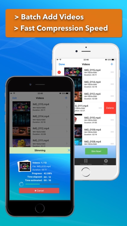 Video Slimmer: Shrink, trim, merge, rotate movies