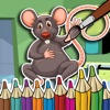 Mice Coloring Mouse key Puzzle for Kids