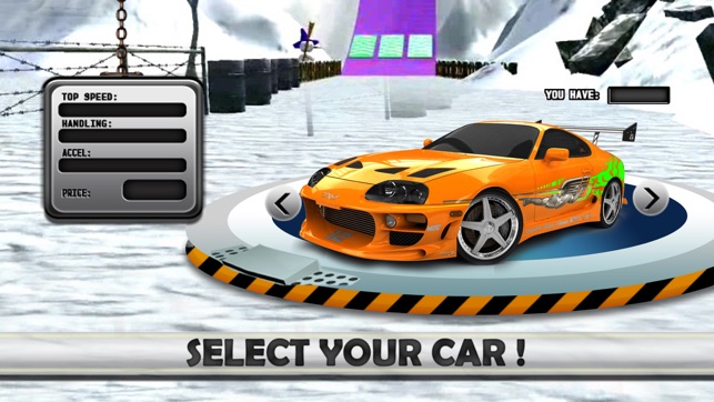 Speedy Car Stunt On Snow - Extreme 3D Drift(圖2)-速報App