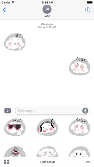 Cute Cloud Stickers(圖2)-速報App