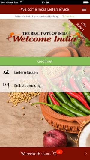 Welcome India Lieferservice(圖1)-速報App