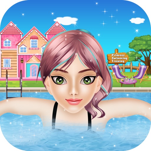 Princess Swimming Training - Girls game for kids Icon
