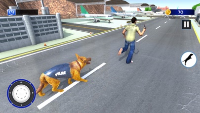 Police Dog Airport Criminal Chase 3D screenshot 2