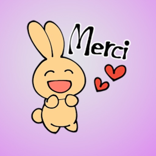 French Bunny Stickers