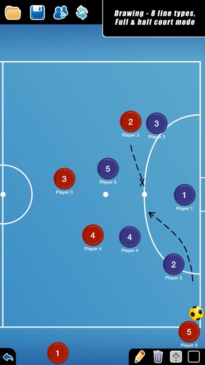 Coach Tactical Board for Futsal