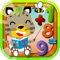 Kids will fun and learn counting, addition, subtraction and matching by playing with funny characters like animals, plants, fruits, vehicles and more