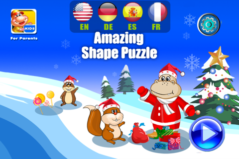 Christmas Shape Puzzle- Educational Preschool Apps - náhled