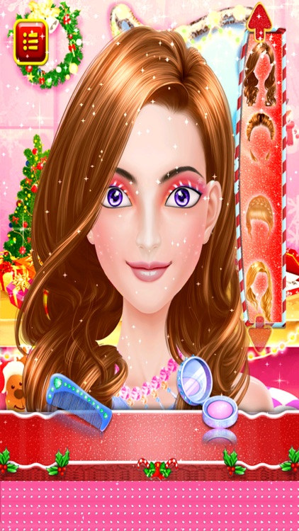 Christmas Salon : XMAS Girls Games Makeover 2017 screenshot-4