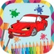 Carros para pintar - livro de colorir desenhar ve&iacute;
