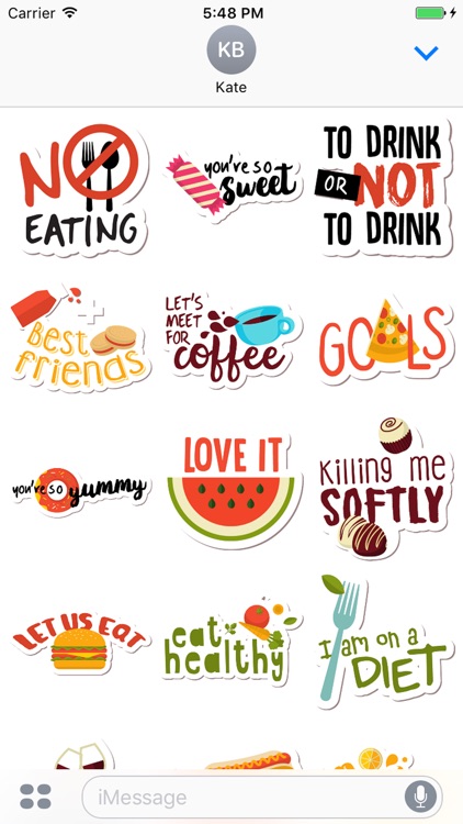 Hungry Sticker Pack for Messaging