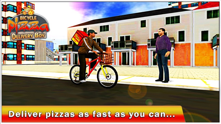 Bicycle Pizza Delivery Boy & Riding Simulator screenshot-4