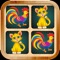 Icon Animals matching game for kids with real sounds