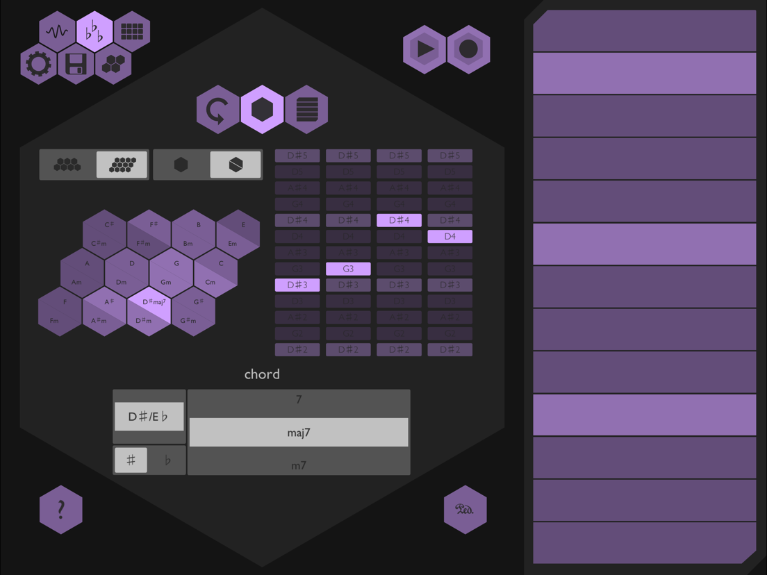 Chordion Musical Instrument & MIDI Controller iPad app AppWereld