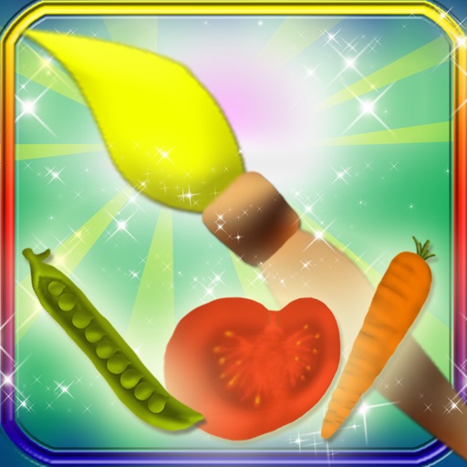 Draw With Colorful Vegetables icon