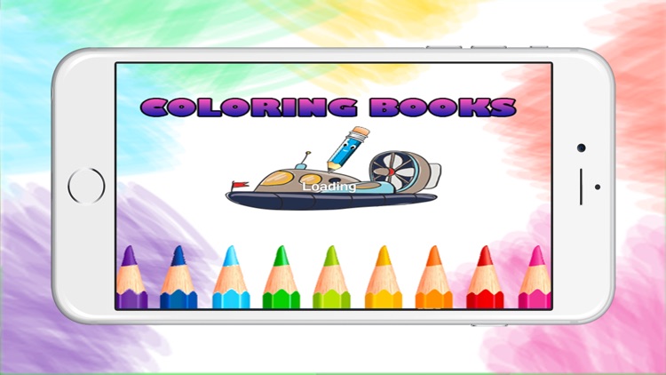 Vehicle Coloring Book For Kids Painting
