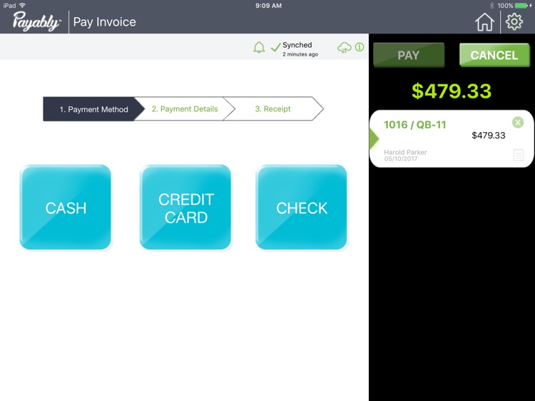 Payably™ SYNC for iPad