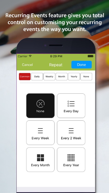Daily Calendar - Events and Task manager by Saajith Samoon