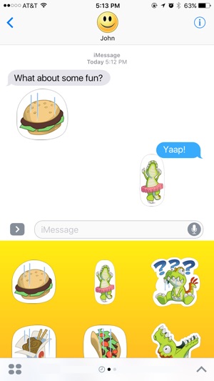 Little Monster Plays Tennis Stickers(圖2)-速報App