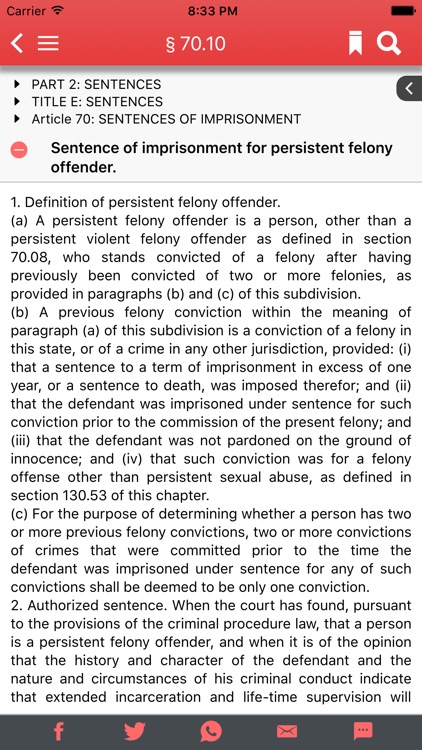 NY Penal Code 2017