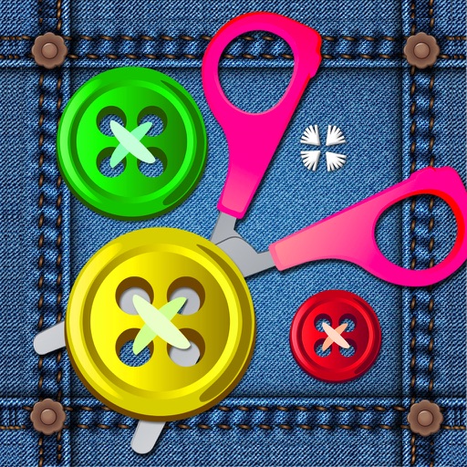 Button and Cutting Puzzles Icon