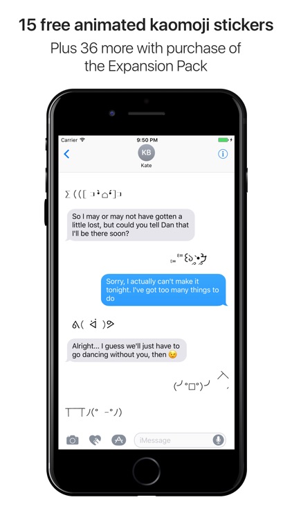 Gificons - Animated Kaomoji Stickers for iMessage