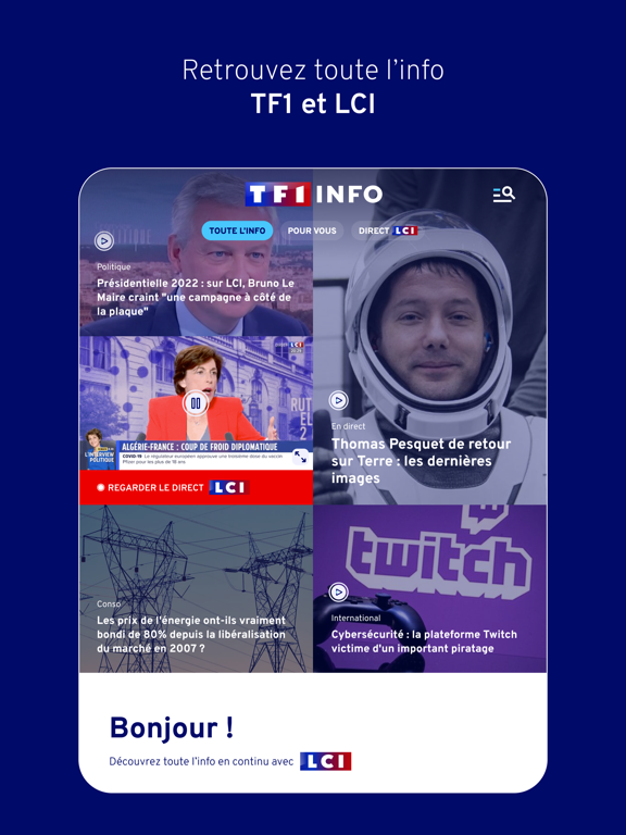 TF1 INFO - LCI : Actualités TF1 INFO - LCI : Actualités