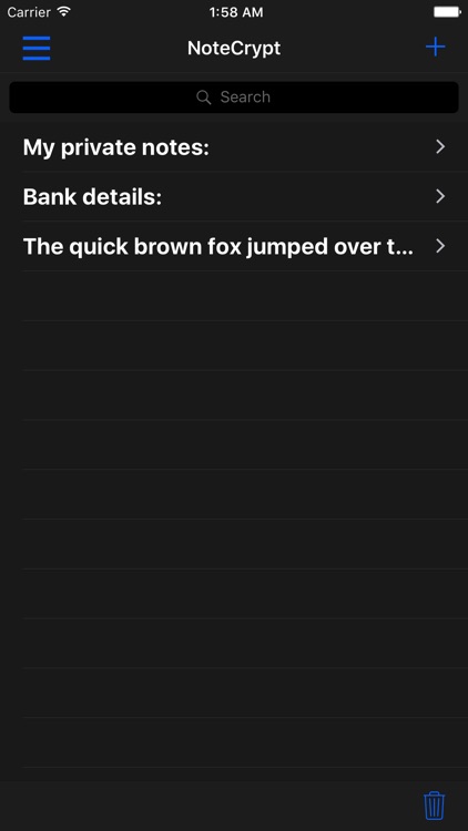NoteCrypt Encrypted Notes