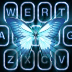 Neon Butterfly Keyboard