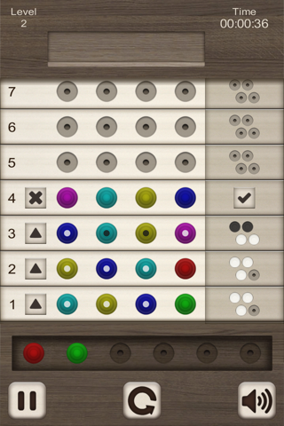 MM - Master of Mind (3-8 pins) screenshot 3