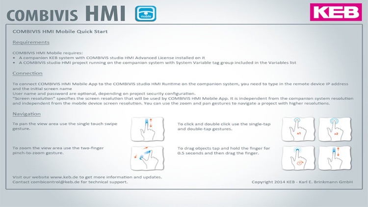 COMBIVIS HMI mobile