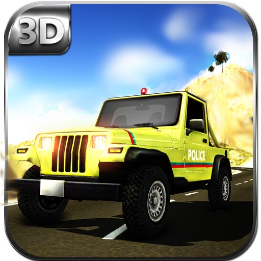 Hill Police Jeep Simulator & 4x4 Chase Driving icon