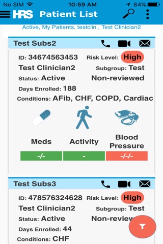HRS ClinicianConnect screenshot 2