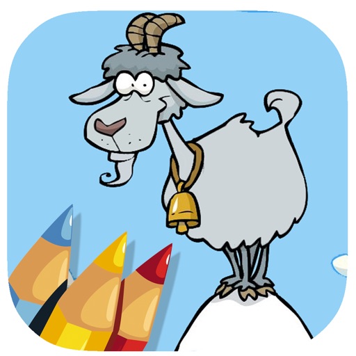 Coloring Book Mountain Goat Game Free To Play iOS App