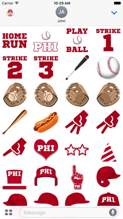 Philadelphia Baseball Stickers & Emojis screenshot-3