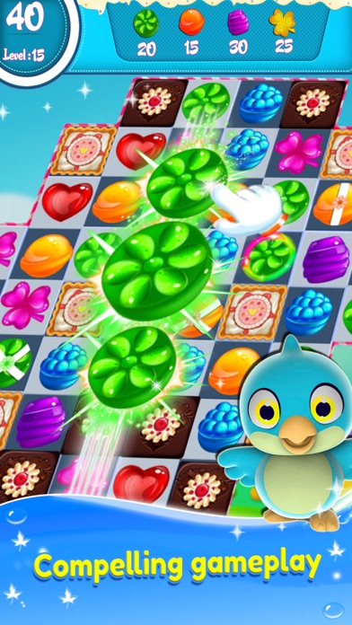 How to cancel & delete Candy Match 3 - Crazy Sugar Blast from iphone & ipad 1