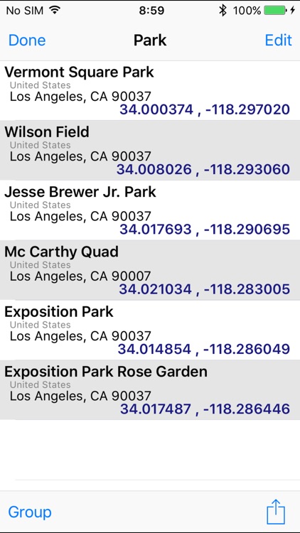 GeoPointer -Obtain position info from the address