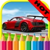 Vehicles & Car Coloring Book for Kids and toddlers