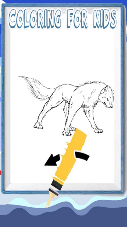 Fun Wolf Painting For Kids