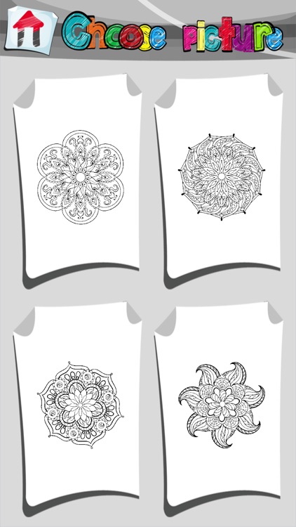 Mandala Coloring Book App