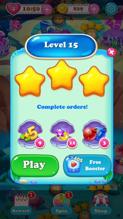 Fish Match 3-Puzzle Game screenshot-4