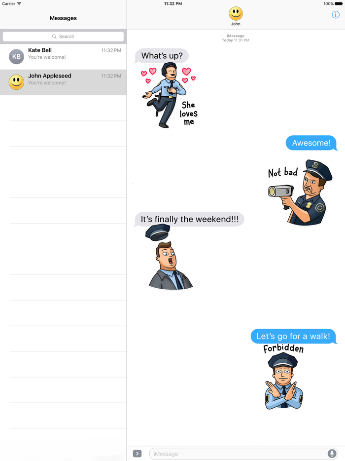 Police Adventures Stickers